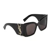 [Saint Laurent] Saint Laurent-Black Acetate Sunglasses-Donna OS OS