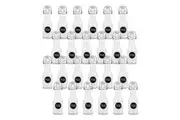 24PK Lemon & Lime Functional Secure Glass Air-Tight Lid Bottle Storage 250ml