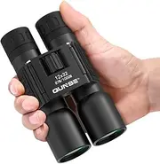 [QUNSE] 12x32 Binoculars Compact Small Mini Binoculars for Adults Kids for Bird Watching Travel Sport Fishing Concert Marine Camping Hunting