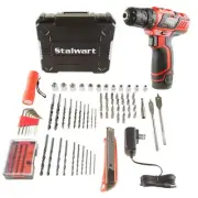 Stalwart 12V Cordless Rechargeable 2 Speed Drill 75 Pc Tool Set