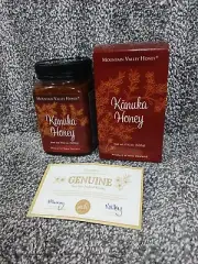 Rare New Zealand 100% Pure Raw Kanuka Honey 500g (1.1 Ib) Gift Box w/Card MGO