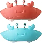 Garneck 2pcs Shower Cap - Adjustable Bath Shield & Hair Washing Hat - Soft Silicone Shampoo Visor for Easy Hair Washing During Bath Time
