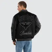 [Nena and Pasadena AFL] Essendon Bombers AFL Ace Varsity Jacket Jet Black
