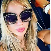 Oversized Cat Eye Aviator Light Mirror Large Big Stormy Fashion Sunglasses 7024