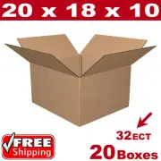 20 - 20x18x10 Cardboard Boxes Mailing Packing Shipping Box Corrugated Carton
