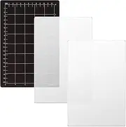 3Pcs Die Pad Set with Magnetic Shim & Acrylic Cutting Plates, Precise Grid Alignment, Universal Compatibility for Most Die Cutters, Crafting, Embossing, Reusable & Durable Card Making Accessories