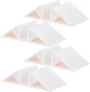 GARVALON 8 Pcs Fence Parts Hardware Bracket White Gate Stabilizers Base Stand for Temporary Fence Dog Playpen Stabilizer Pet Cage Safety Gate Accessory Gate Stabilizer Feet Dog Fence