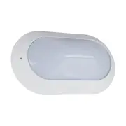 Polyring Oval Bunker Light W295mm White Polycarbonate - 18481