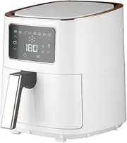 [HEALTHY CHOICE] 7L Digital Air Fryer - Multi-Use, White/Rose Gold. Non-Stick, 8 Programs, Dishwasher Safe. Power: 1700W. Temp: 80-200°C. Time: 1-60 mins. Defrost: 50-90°C