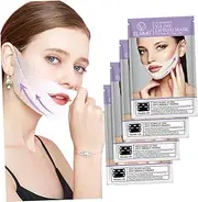 Minkissy V Line Facelift Mask | 12Pcs Double Chin Reducer Ear-Hanging Face Mask for Slimming, Tightening & Anti-Aging | Ideal for Home Spa, Travel, Parties | Perfect for Women Aged 25-50