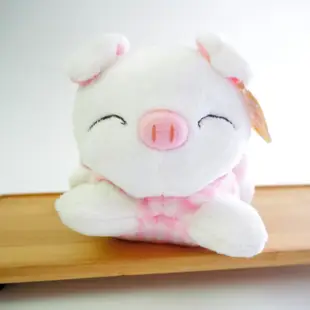全新 韓國小豬 坐姿 粉色 布偶 柔軟 早期老物品味童趣收藏