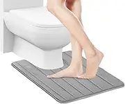 Toilet Rugs, U Shaped Bathroom mat, Memory Foam Toilet Contour Rug, Non-Slip, Soft and Comfortable, Super Absorbent, Toilet Rugs for Bathroom u Shaped Washable,Easy to Dry for Showers and bathrooms