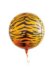 Tiger Print Foil Orbz Balloon | Mylar Balloon | Party Decoration | Birthday &