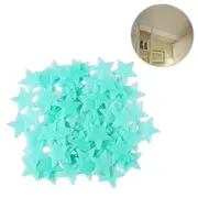 Nevenka Luminous Stars Plastic Wall Stickers Glow In The Dark For Home Art Decor-Blue