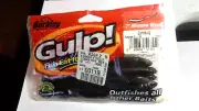 BERKLEY, "GULP", 7" "MINNOW WORM", NEW, "JUNEBUG", EARLY MODEL, UNOPENED