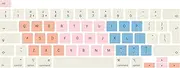 MMDW English Silicone Keyboard Cover Skin for MacBook Pro 16 2019 A2141 for MacBook New Pro 13.3 inch A2338 M1/A2251/A2289 with Touch Bar & Touch ID European Version(Cream Color)