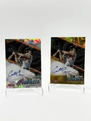 COLTON COWSER 2021 Bowman’s Best Atomic Refractor Auto /25 & Gold Lava Auto /75