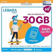 Hello! M Prepaid SIM Card | Mobile Phone Tariff without Contract | Includes Allnet Flat Minutes & SMS in all German Networks + 13 GB LTE + 150 Minutes Abroad + EU Roaming