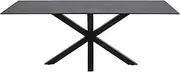 Cooper & Co. Grace Porcelain Dining Stone Table, 200 cm Length, Black