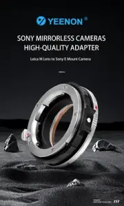YEENON LM-E Macro II Adapter - Leica M Lens to Sony E Mount Camera A7 A9 NEX