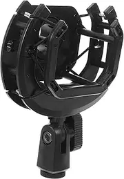 Kisangel Durable Microphone Vibration Stand Lightweight Shock Mount Rack for Audio Stable Microphone Bracket for the Go Use Reliable Mic Holder