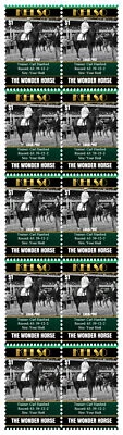 KELSO HORSE RACING CHAMPION STRIP OF 10 MINT VIGNETTE STAMPS #3