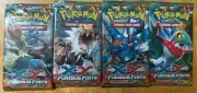 Pokemon TCG XY Furious Fists 4 Booster Packs complete Artwork set