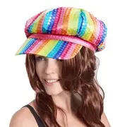 Party Hat with Sequin - Rainbow
