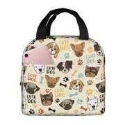 Lunch Box for Women Men Dogs Insulated Lunch Bag Women Cute Lunch Bags for Wo...