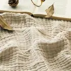 EMME Cotton Throw Blanket Large 50"x70" Gifts for Throw, 01 - Light Tan