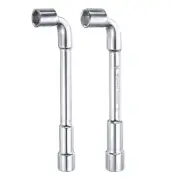 2pcs L Shaped Angled Hex Socket Wrench 12mm 13mm Double Ended Socket Spanner