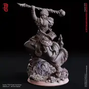 Fire Wizard Sorcerer Mage Miniature 28mm 32mm Dungeon Dragons D&D RPG