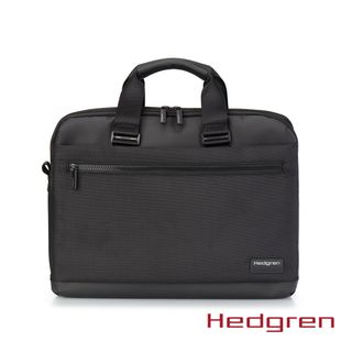 Hedgren RFID防盜 15.6吋雙格層 電腦公事包 黑色