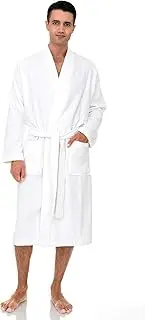 [TowelSelections] Mens Robe, Cotton Terry Cloth Bathrobe, Soft Bath Robe for Men
