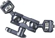 Articulating Camera Arm for Monitors with Dual Ballhead Mounts