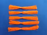 5 silicone Skirt Solid Orange 5-68 Lure Spinnerbait Buzz jig Bass Tackle