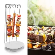 Air Fryer Kebab Skewer BBQ Rack Stand Stainless Steel Accessories ROUND√