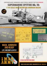 1/35 Spitfire Mk Vb Basic Markings and Stencil Paint Masks for Border Models