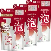 Hadakara Body Soap Foam Floral Buke's scent Refill 440ml x 3 More Foam Body-Soap