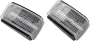 Dynamic Turn Signal Light For Volvo C70 V40 V70 S40 V90 S70 S90 2piece LED Dynamic Side Marker Lights Car Turn Signal Blinker Lamps 850 240 740 940 960 260 Dynamic Turn Indicator(Dynamic Crystal Type)