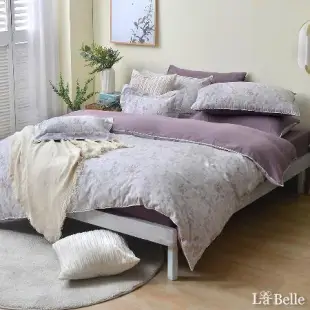 義大利La Belle《萌果兔》加大日系親膚純棉雙層紗四件式被套床包組