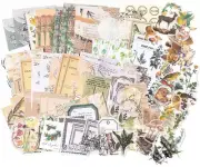 260Pcs Vintage Scrapbook Supplies Pack for Art Journaling Bullet Junk Journal Pl