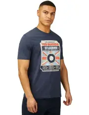 [Ben Sherman] The Sounds of London T-shirt in Blue
