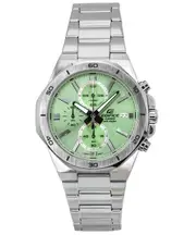 Casio EDIFICE Chronograph Stopwatch Green Dial Quartz EFV640D3AV 100M Mens Watch