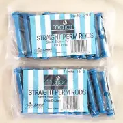 Straight Perm Rods Short Blue 1/4", 12 Dozen, total 144 - NEW