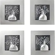 Inuni 3D Wall Arts HDF-Dancer HDF-Resin 3D Wall Arts