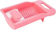 Anneome 1 Set Hand Washed Washboard Durable Pink Personal Clothes Scrubbing Board for Underwear and Socks Convenient Household Laundry Tool with Hanging for Easy Drying