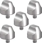 WB03X32194 WB03T10329 Burner Control Dial Knob Replacement Compatible with GE Cafe Series Gas Stove, 5 Pack Cooktop Profile Range Oven Knob with Reinforce Rings Replaces WB03X25889, AP5985157, 4920893