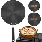 Induction Adapter Plate Double Sided Heat Diffuser Plate with Handle Non AmGNI