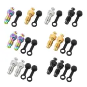 Brake Caliper Bleed Screw With Rubber Caps Bicycles Disc Brake Bleed Screw